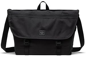 Herschel Cove Messenger Bag, Black Tonal, Standard - 22.5L