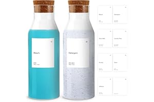 TOP CLADD Laundry Detergent Dispenser - Liquid Detergent Dispenser Keeps Your Laundry Area Tidy & Mess-Free - Large-Capacity Soap Dispenser Designed for Smooth, Controlled Use - 2-Pack - 105 oz