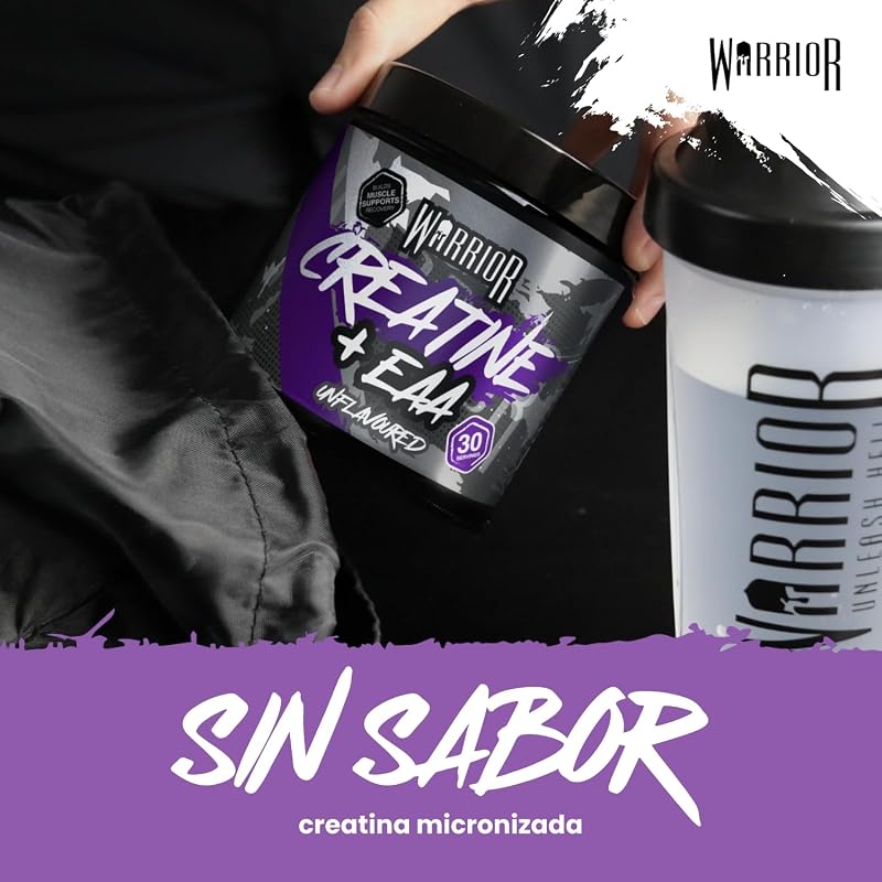 Creatina Monohidratada + EAA 270g - 30 doses - Fórmula para recuperação e apoio muscular com suplemento de desempenho - Pó essencial de aminoácidos para treino (sem sabor)