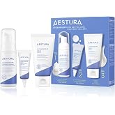 AESTURA ATOBARRIER65 Mini Bestsellers Trial Kit, Korean Skincare for Travel | 3-Piece Travel Gift Set, ﻿Cleanser, Serum, Moisturizer, Suitable for Dry + Sensitive Skin, Ceramides