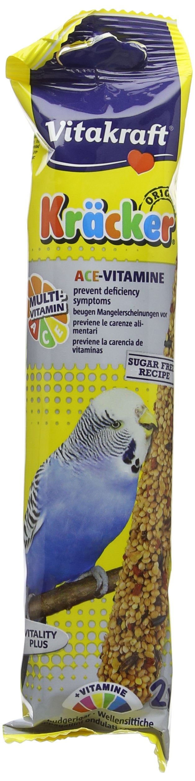 Vitakraft Budgie Kracker Bird Food Multivitamin, Pack of 7