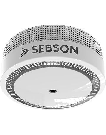 SEBSON Detector de Humo NF, Mini, Batería de Litio de Larga Duración 10 Años