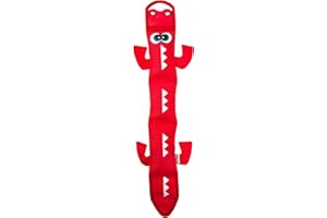 Outward Hound Fire Biterz Dragon Plush Firehose Material Interactive Dog Toy, Large