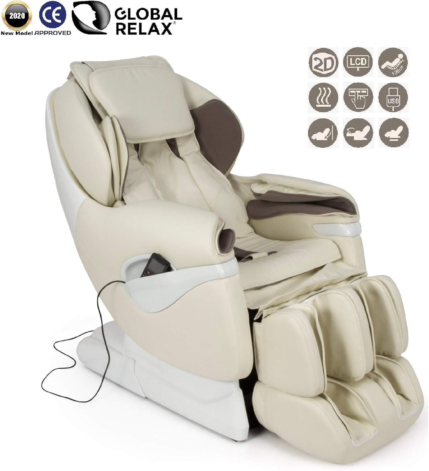 Samsara® Massage Chair White (2020 mod.) Professional Relax Sofa