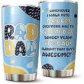 AstralWardrobe Dad Tumbler - Gifts for Dad - Daddy Cup - Daddy Coffee Cup - Gift for Father from Daughter, Son - Gift for Husband from Wife - It's Father Tumbler 20Oz