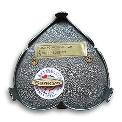 BinkeGG Tin Alloy Heart Shaped Wind up Music Box