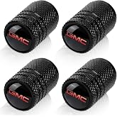 4pcs Tire Valve Stem Caps, Compatible with GMC Series Stem Cap Universal Car Air Cover Car Accessories for Cars, SUV, Truck, Motorcycles Black