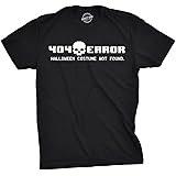 404 Error Costume Not Found T Shirt Funny Halloween Nerdy Internet Tee