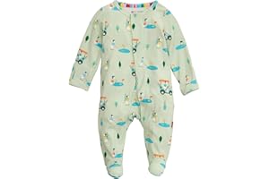 Magnetic Me Boys Modal Magnetic Baby Footie Pajamas | Silky Soft Modal Fabric | Baby Sleepers Available in Sizes PRE - 24M