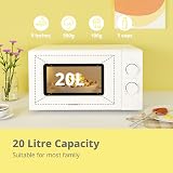 COMFEE' 700W 20L Microwave Oven CM-M202CC(WH) White view 2