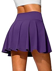 SANTINY 14" Tennis Skirt Golf Skorts with Pockets
