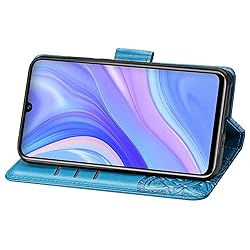 OOPKINS Wallet Case for Huawei Y8P Elegant Embossed