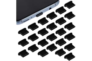 simarro Type C Port Plug Set, 20/25/50Pcs USB C Earphone Hole Dust Cover Caps Type-C Anti Dust Charging Port Plug Silicone Dust Protectors for Laptop Smartphones (25 USB C Dust Plug)
