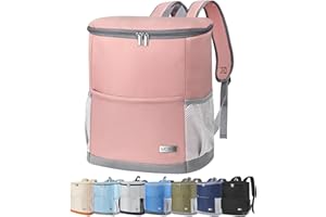 HAWGON Insulated Cooler Backpack Outdoor - Leak Proof Backpack Cooler 30 Cans, Waterproof Lightweight Cooler Bag for 12h Hot/Cold Retention - Soft Cooler for Travel, Camping, Beach, Lunch