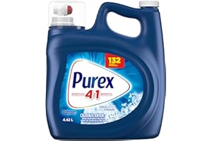 Purex Cold Water, Concentrated Liquid Laundry Detergent with 4in1 benefits, Tough on Stains, Brightens and Whitens Clothes, 4