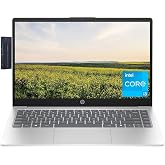 HP 14" HD Laptop, Intel 8-Cores i3-N305 Processor, 8GB RAM 512GB PCIe SSD, 128gb 9H Docking Station, Webcam, HDMI, Wi-Fi 6, Bluetooth, Windows 11 Home, Silver