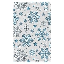 Blue Glitter Snowflake Blank Wall Plates Cover for