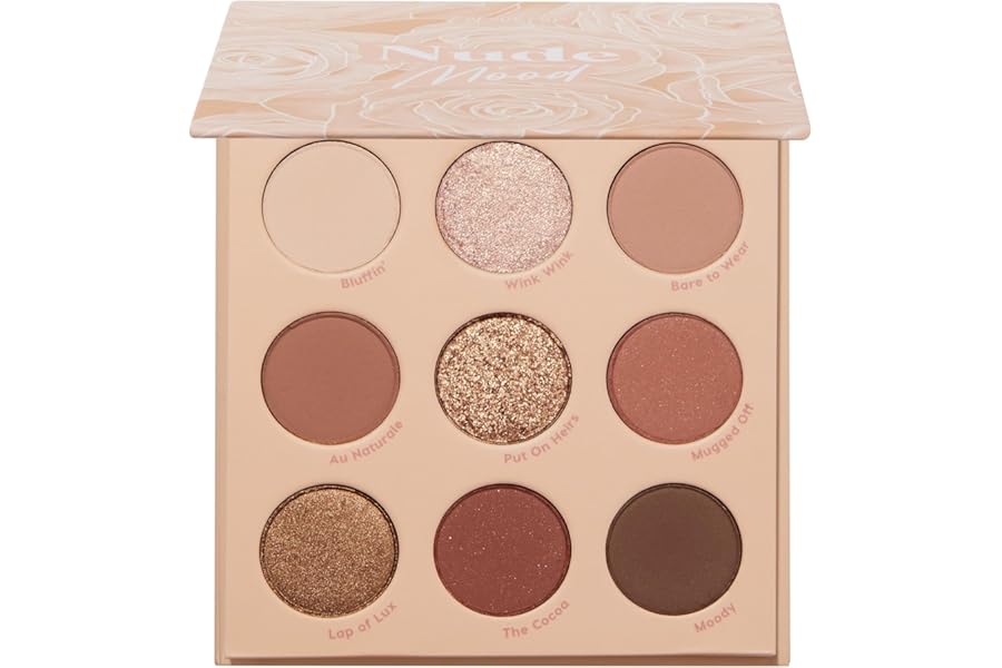 Colourpop Nude Mood Eyeshadow Palette – Brown & Copper Palette with Metallic and Matte Finishes – High-Pigment Eye Makeup with a Long-Wearing Formula (0.3 oz)