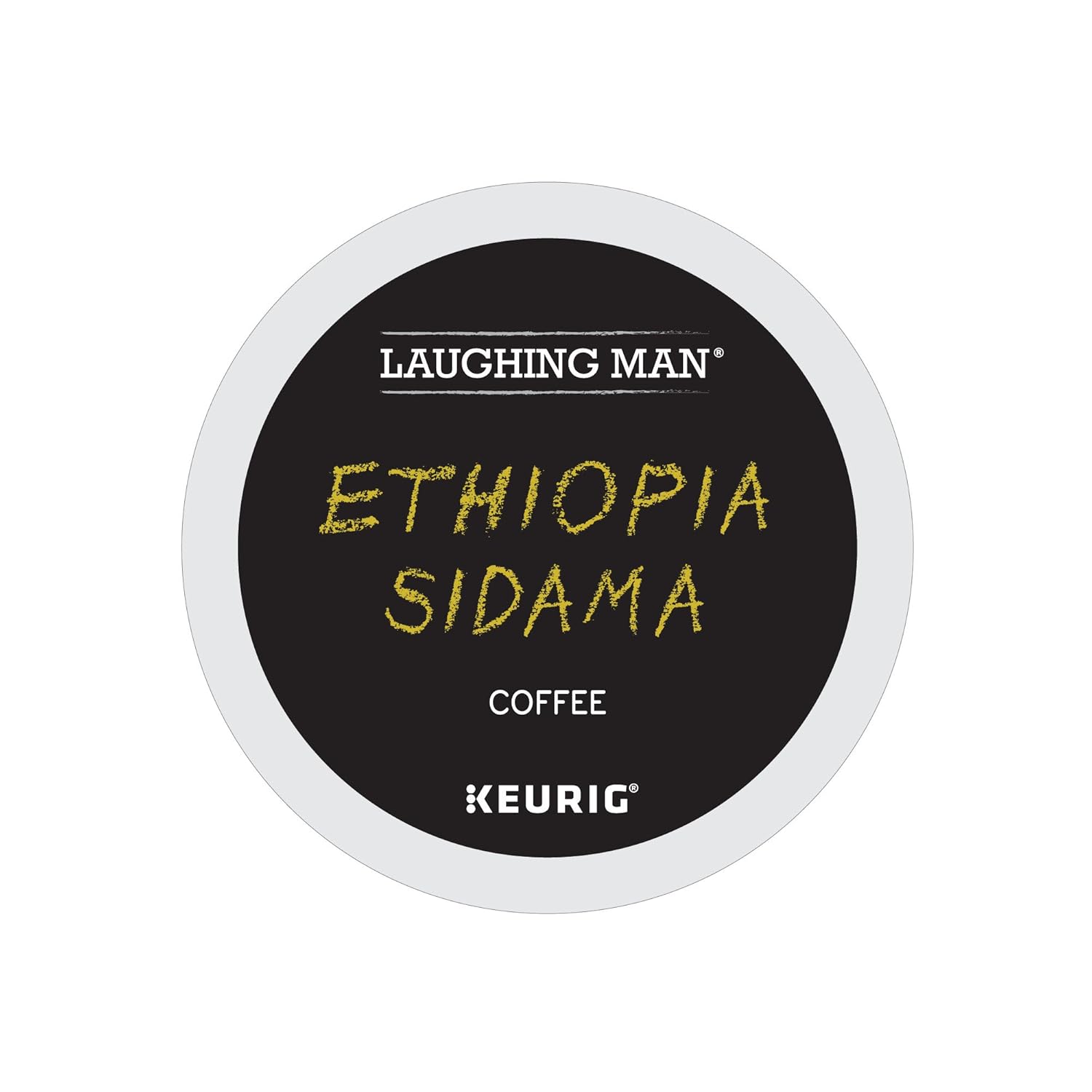 Laughing Man Ethiopia Sidama Keurig Single-Serve, Light Roast Coffee, 10 Count