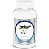 Centrum Minis Silver Men's Multivitamin for Men 50 and Over, 280 Tablets | Contains Vitamins D3, E, B6, and B12, Gluten Free, Non-GMO Ingredients, GLP-1 Support