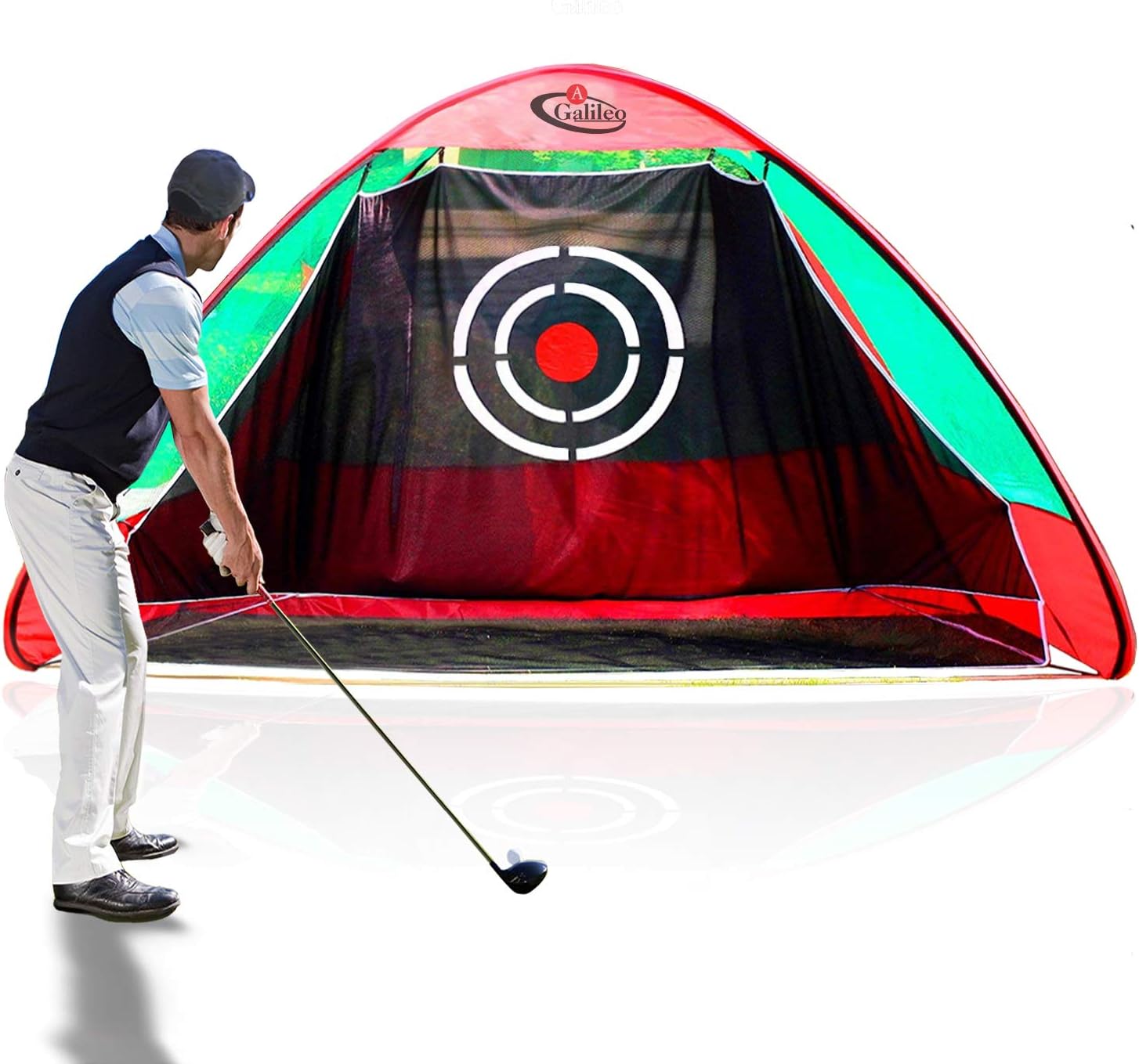 GALILEO Golf Nets Golf Hitting Net Training Aid Driving Pop Up Automatic Ball Return for Backyard Driving with Target&Carry Bag