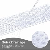 MOONLIGHT20015 Shower Bath Mat Non Slip Anti Mould PVC 70x38cm Clear view 6