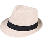 Unisex Fedora Hat Trilby Cuban Sun Protection Short Brim