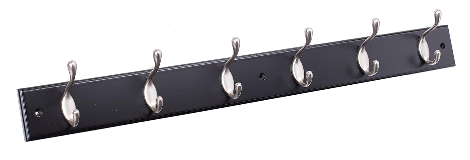 Best Black 3 Hook Coat Rack Wall Mounted