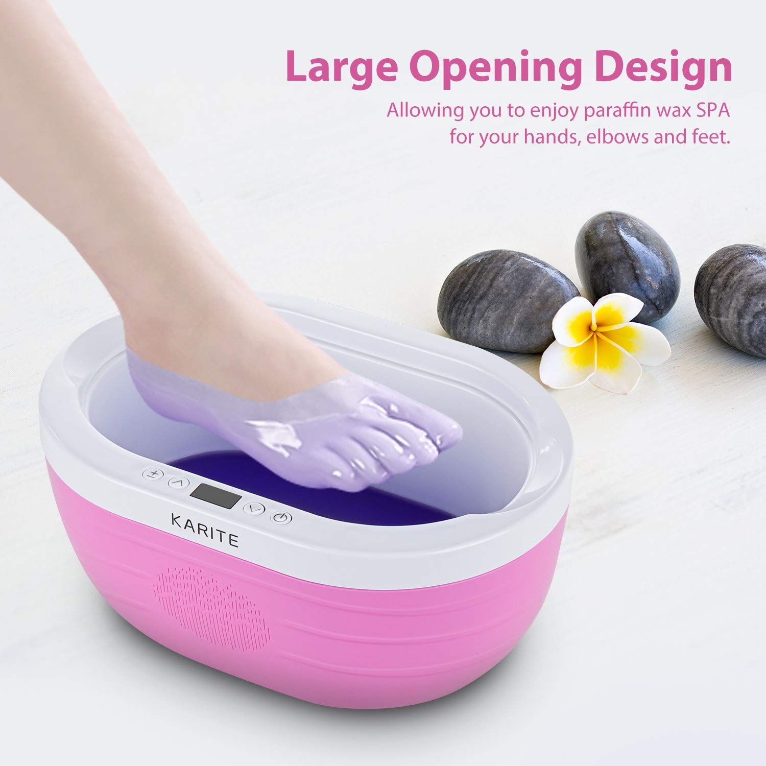 KARITE Paraffin Wax Machine for Hand and Feet, Fast Wax Meltdown Paraffin Bath, 3000ml Large Capacity Paraffin Wax Warmer with 2lb Paraffin Wax Refills & Thermal Mitts for SPA & Arthritis Treatment: Beauty