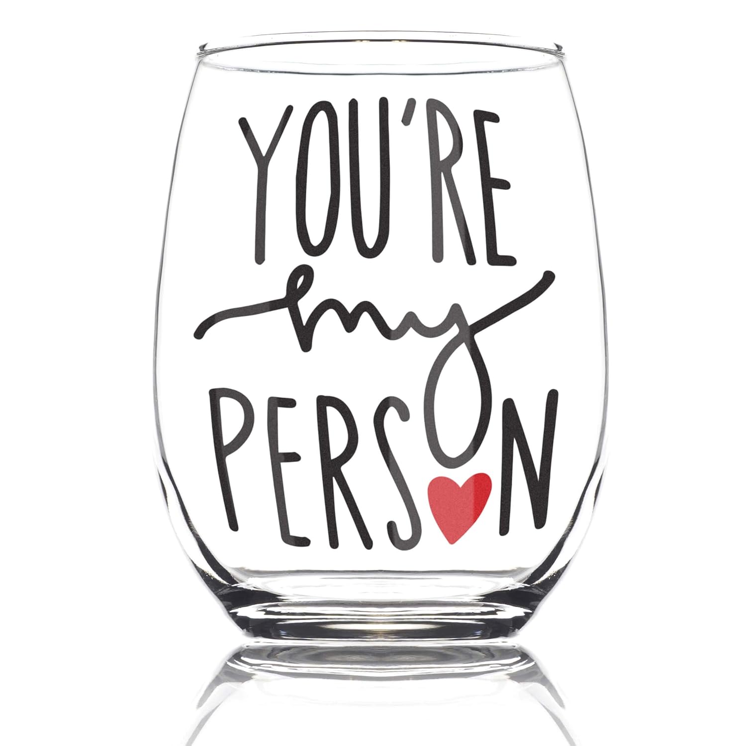 You're My Person 15oz Stemless Wine Glass - BFF Gifts - Gift For Best Friend Woman - Bestfriend Gifts for Her - Best Friend Wine Glass - Greys Anatomy Wine Glass - Your My Person Gifts