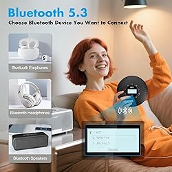 HOTT Portable CD Player Built-in 4 Speakers Stereo