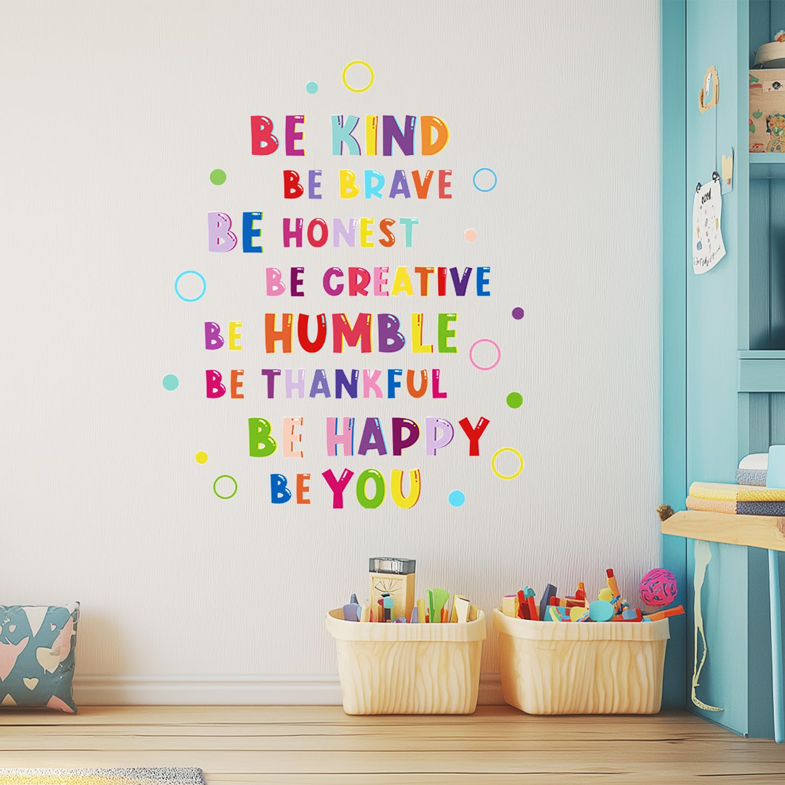 Colorful Inspirational Wall Decal, Inspirational Lettering Quotes Wall Stickers Motivational Phrases Sticker Rainbow Reading Corner Wall Decals Peel and Stick for Classroom Nursery Kids Decoration