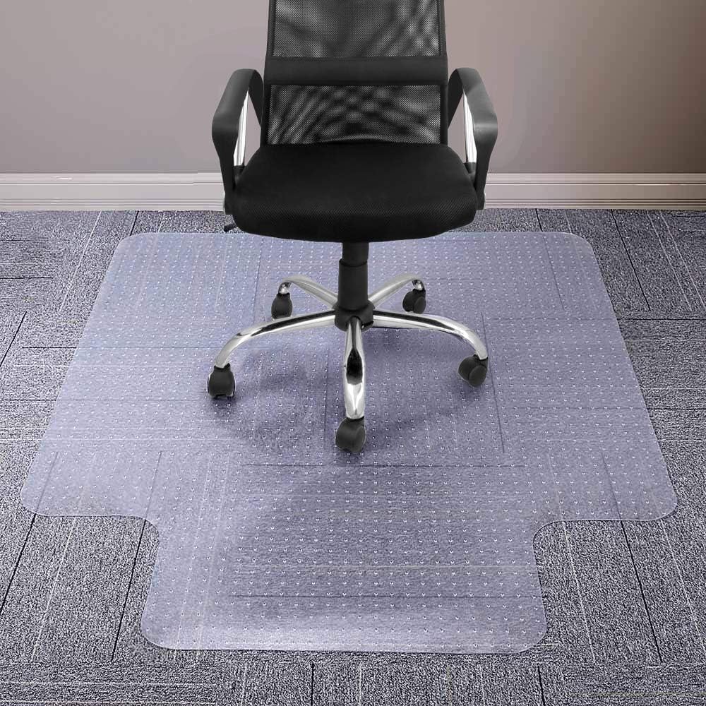Office Chair Mat for Carpeted Floor, 36 x 48 inches, Premium PVC Material Chair Mat with Lip, Easy Glide Transparent Mats for Chairs, Good for Desks, Floor Mats for Office, Protects Floors