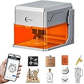 Carverall A1 Pro 5W Desktop Laser Engraver with Camera, AI, App Control, Beginner Lazer Engraving Machine for Wood Coated Metal Leather Dog Tag Paper Glass Food 5000mW Class 1