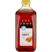 Amazon Brand - Happy Belly Wildflower Honey, 80 Ounce (Previously Solimo)