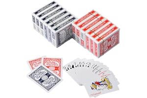 12 Decks Playing Cards Jumbo Index Standard Print Decks of Cards Poker Size for Texas Hold'em Blackjack Cards Games,Blue and 