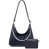 Hobo Bag for Women with Mini Purse Soft Vegan Leather Slouchy Shoulder Crossbody Handbag 2025 Fall Tote