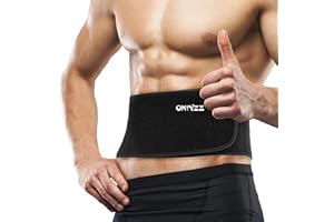 ONTYZZ SBR Waist Trainer Sweat Belt Weight Loss BeltWaist Trimmer for Weight Loss Fitness Weightlifting Yoga