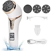 Nicebirdie Electric Callus Remover for Feet with Vacuum, Premium Portable Pedicure Tools Rechargeable Waterproof 2 Speed Foot File Scrubber Callus Remover Tool Foot Care kit (White)