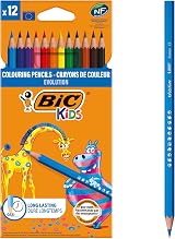 BIC Evolution Colouring Pencils for Kids Pack of 12 Colour Pencils view 1