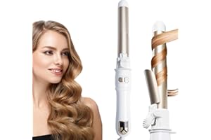 DEPOVOR 2024 Newest Automatic Curling Wand 28mm/1.1 inch Rotating Curling Iron for Short Long Hair, Automatic Hair Curler with LED Display, Professional Hair Waver Hair Styling Irons Fast Heating Wand