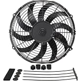 Derale 16112 12" Diameter H.O. Extreme Electric Fan, Black