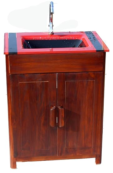 Elegant Vanity For Wash Basin Real Solid Wood Modish Furniture