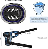 ValueTalks Kids Helmet and Pads Set 5-12 Years Blue 7-in-1 Protective Gear view 6