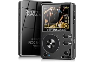 HIFI WALKER H2 HiFi MP3 Player with Bluetooth 5.2, Lossless DSD FLAC Player, Digital Audio Player Hi Res Portable Music DAP Player with 64GB Micro SD Card, Support Up to 512GB