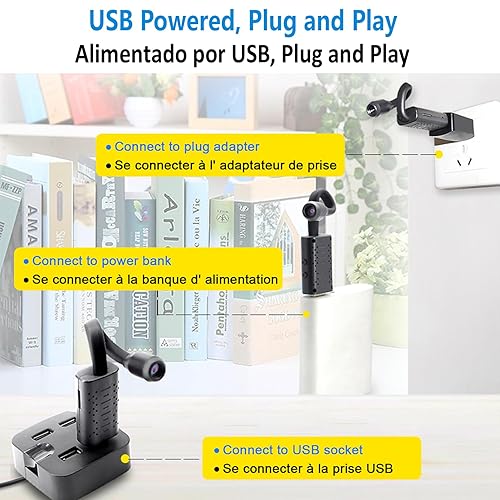 Rettru U21 Mini Wireless Camera for Home Security with 64GB SD