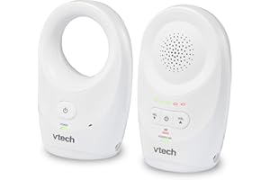 VTech DM1111, Enhanced Range Digital Audio Baby Monitor, 1 Parent Unit, White