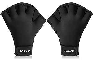 TAGVO Aquatic Gloves for Helping Upper Body Resistance, Webbed Swim Gloves Well Stitching, No Fading, Sizes for Men Women Adult Children Aquatic Fitness Water Resistance Training