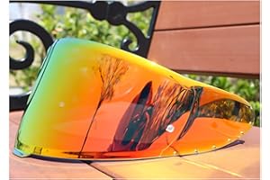 MEIDHREA CWR-F2 Shield Motorcycle Helmet Visor Accessories Compatible with Shoei RF-1400 Visor, CWR-F2 Helmet Shield (Gold Red)