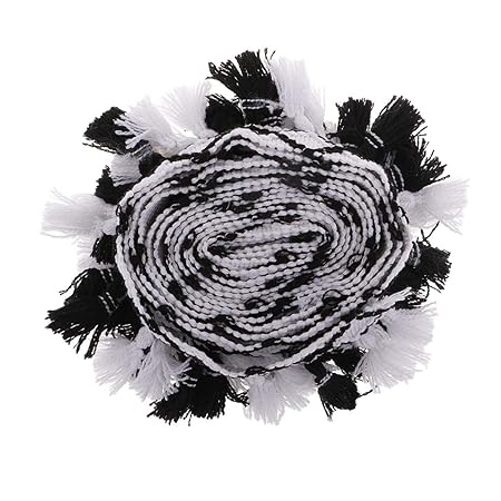 IPOTCH 3 Meter Quaste Fringe Trim Ribbon Spitzenbesatz Perlen Quasten Braid Ribbon Trim Zierborrte Bommelborte Bommelband